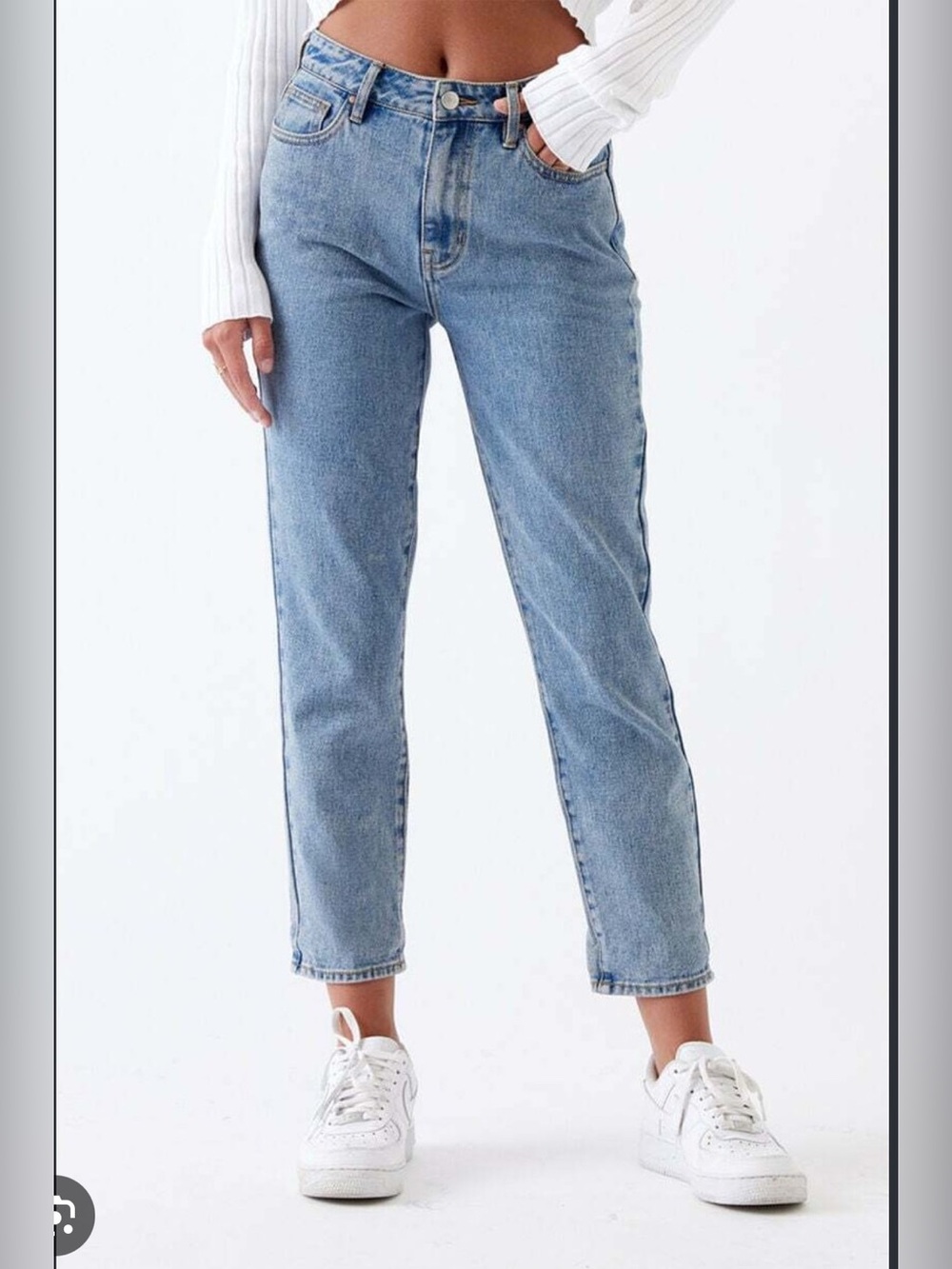 PACSUN Women’s Blue High Rise Mom Jeans Size 26